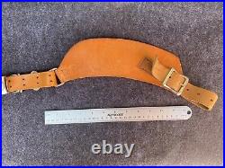 Vintage Al Freeland Rock Island Illinois Leather Rifle Sling Adjustable