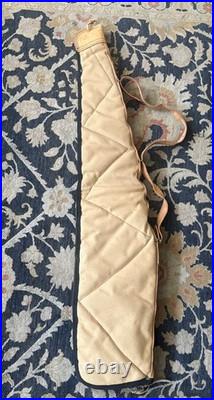 Vintage BOYT Rifle Case Canvas Leather Quilted Lined USA 41 Iowa