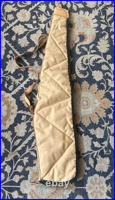 Vintage BOYT Rifle Case Canvas Leather Quilted Lined USA 41 Iowa