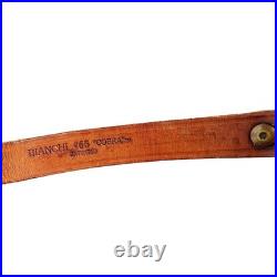Vintage Bianchi Cobra #65 Tooled Leather Rifle Sling Shell Pouch Strap Holder