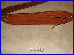 Vintage Bianchi Cobra Grande #73 Leather Sling Fleece Lined 1 Sling Swivels