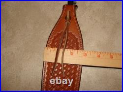 Vintage Bianchi Cobra Grande #73 Leather Sling Fleece Lined 1 Sling Swivels