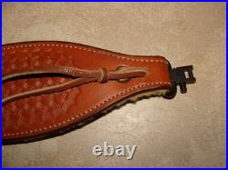 Vintage Bianchi Cobra Grande #73 Leather Sling Fleece Lined 1 Sling Swivels