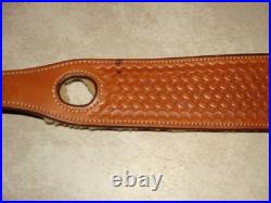 Vintage Bianchi Cobra Grande #73 Leather Sling Fleece Lined 1 Sling Swivels
