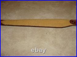 Vintage Bianchi Cobra Leather Sling Fleece Lined 1 Sling Swivels Floral