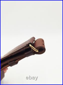 Vintage Brauer Bros 1 1/4 Heavy Leather Rifle Sling Excellent