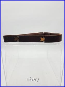 Vintage Brauer Bros 1 1/4 Heavy Leather Rifle Sling Excellent