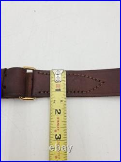 Vintage Brauer Bros 1 1/4 Heavy Leather Rifle Sling Excellent