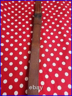 Vintage Brauer Bros Narrow 11 Leather Buckle Rifle Sling Period Rifle Sling