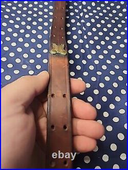 Vintage Chace Marked Leather Buckle Rifle Sling With Swivels Military. 22 Sling