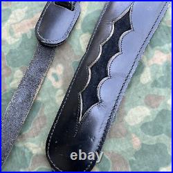 Vintage Cobra Leather Rifle Strap Sling With Swivels Black Torel 4863 Nice #62