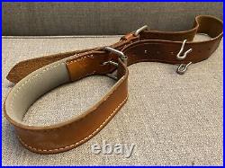 Vintage FIELDS CUSTOM Leather Target Rifle Sling Gun 22 LR Stayton Oregon USA