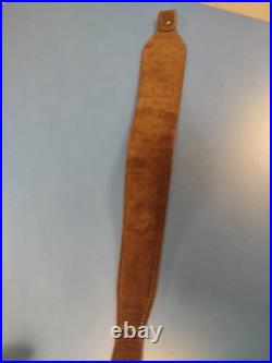 Vintage Field & Stream Premium Suede Leather Western Safari Hunting Rifle Sling