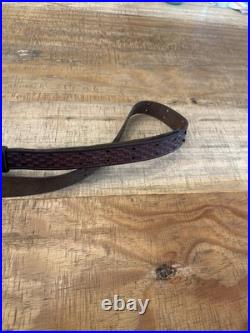 Vintage Foster Sporting Goods Rifle Sling Basket Weave Pattern 1950s-1960s