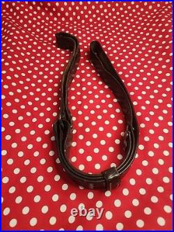Vintage G&k Wwi Leather Rifle Sling Buckle Sling Wide Military Gun Sling