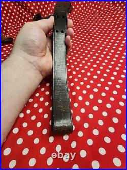 Vintage G&k Wwi Leather Rifle Sling Buckle Sling Wide Military Gun Sling