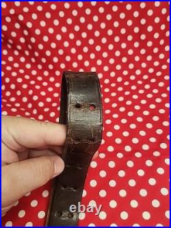 Vintage G&k Wwi Leather Rifle Sling Buckle Sling Wide Military Gun Sling