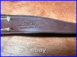 Vintage George Lawrence #5 Brown Leather Rifle Sling