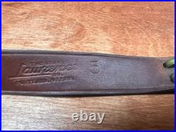Vintage George Lawrence #5 Brown Leather Rifle Sling