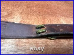 Vintage George Lawrence #5 Brown Leather Rifle Sling