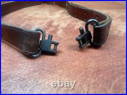 Vintage George Lawrence #5 Brown Leather Rifle Sling