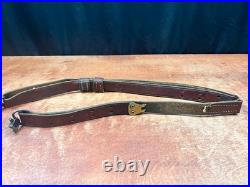 Vintage George Lawrence #5 Brown Leather Rifle Sling