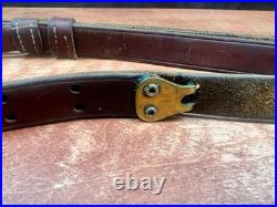 Vintage George Lawrence #5 Brown Leather Rifle Sling