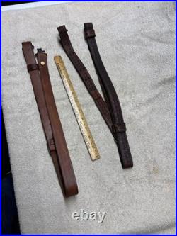 Vintage George Lawrence #5 Brown Leather Rifle Sling EXTRAS