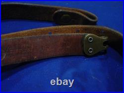 Vintage George Lawrence #57 F Brown Leather Rifle Sling 1 wide Portland Oregon