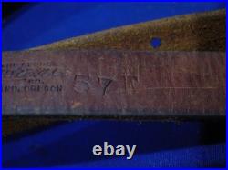 Vintage George Lawrence #57 F Brown Leather Rifle Sling 1 wide Portland Oregon