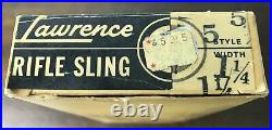Vintage George Lawrence Co. 1.25 #5 Leather Rifle Sling Original Box