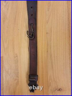 Vintage George Lawrence Tooled Leather Rifle Gun Sling 2F 2 1/4