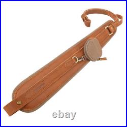 Vintage Gun Carry Sling Leather & Canvas Padded Rifle Shoulder Straps Shooting