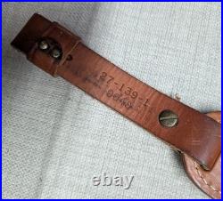 Vintage HUNTER cowhide TOOLED handcrafted RIFLE SLING hunting GUN cowhide strap