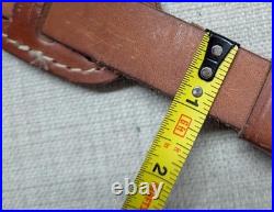 Vintage HUNTER cowhide TOOLED handcrafted RIFLE SLING hunting GUN cowhide strap