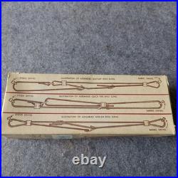 Vintage Hunter 200-1 1/4 Leather Adjustable Rifle Sling Military Style