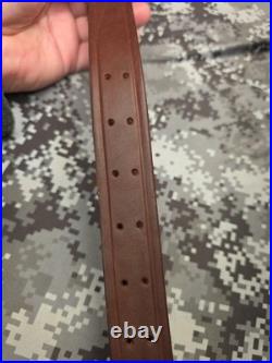 Vintage Hunter 200 1 1/4 Leather Buckle Rifle Sling 200-1.25 With Swivels