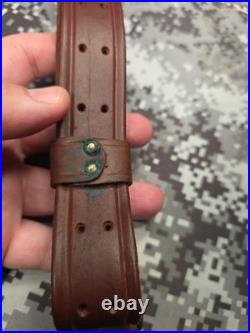 Vintage Hunter 200 1 1/4 Leather Buckle Rifle Sling 200-1.25 With Swivels