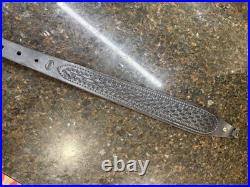 Vintage Hunter 27-138 Cobra Tooled Rifle Sling 33 Brown Leather With Swivels