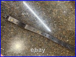 Vintage Hunter 27-138 Cobra Tooled Rifle Sling 33 Brown Leather With Swivels