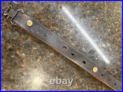 Vintage Hunter 27-138 Cobra Tooled Rifle Sling 33 Brown Leather With Swivels