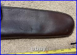 Vintage Hunter 402B-26 Rifle Scabbard Case Saddle Straps Brown Leather 36 long