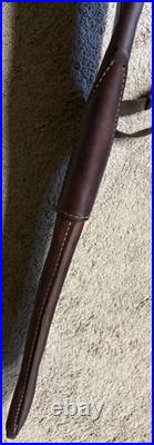 Vintage Hunter 402B-26 Rifle Scabbard Case Saddle Straps Brown Leather 36 long