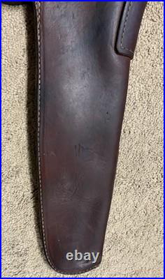 Vintage Hunter 402B-26 Rifle Scabbard Case Saddle Straps Brown Leather 36 long