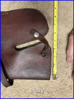 Vintage Hunter 402B-26 Rifle Scabbard Case Saddle Straps Brown Leather 36 long