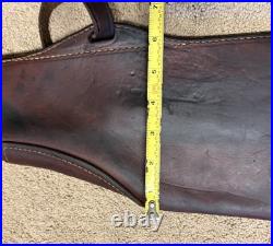 Vintage Hunter 402B-26 Rifle Scabbard Case Saddle Straps Brown Leather 36 long Vintage Hunter 402B-26 Rifle Scabbard Case Saddle Straps Brown Leather 36 long