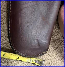 Vintage Hunter 402B-26 Rifle Scabbard Case Saddle Straps Brown Leather 36 long