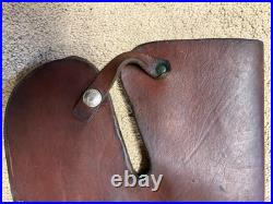 Vintage Hunter 402B-26 Rifle Scabbard Case Saddle Straps Brown Leather 36 long