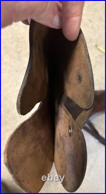 Vintage Hunter 402B-26 Rifle Scabbard Case Saddle Straps Brown Leather 36 long
