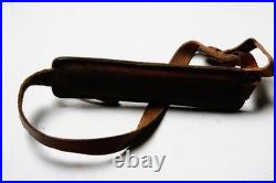 Vintage Hunter Buck Deer Embossed Tooled Leather Padded Gun Rifle Sling Strap